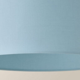 Valuelights Reni Duck Egg Blue Fabric Drum Ceiling Lamp Shade And Bulb (D)45Cm - thumbnail 4