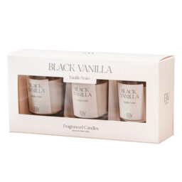 Marco Paul 3Pc Scented Candle Set - Black Vanilla - thumbnail 3