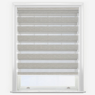 Linen Day & Night Thermal Blackout Roller Blind 100Cm - image 1