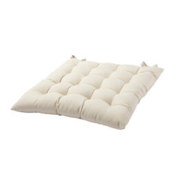 GoodHome Hiva Beige Plain Indoor Square Seat Pad (L)45Cm X (W)45Cm - thumbnail 1