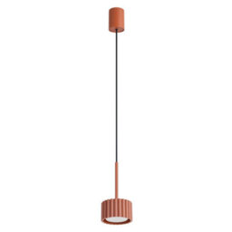 Sollux Lighting Aura Aluminum Red Ochre 1 Lights Minimalist Pendant Lamps - thumbnail 1