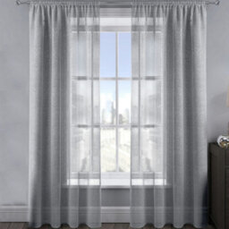 Velosso Alessandria Sparkle Slot Top Voile Panel - Silver