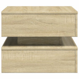 Berkfield Coffee Table With Led Lights Sonoma Oak 50X50X40 Cm - thumbnail 8