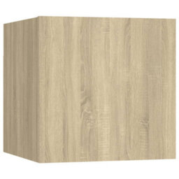 Berkfield 8 Piece Tv Cabinet Set Sonoma Oak Engineered Wood - thumbnail 6