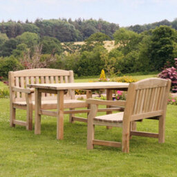 Emily Dining Set -  Table & 2 Bench Set By Zest Outdoor Living - thumbnail 2