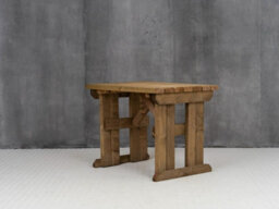 Arbor Garden Solutions Hollies Wooden Garden Table, Outdoor Pinic Dining Desk(4Ft, Rustic Brown Finish) - thumbnail 2