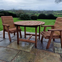 Churnet Valley Garden Furniture Ltd Churnet Valley Garden Furniture Valley 2 Seat Round Set 2Xc - thumbnail 4