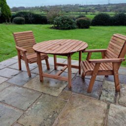 Churnet Valley Garden Furniture Ltd Churnet Valley Garden Furniture Valley 2 Seat Round Set 2Xc - thumbnail 2