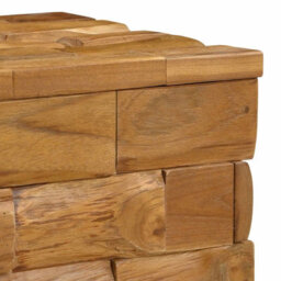 Walplus Storage Stool Brown 40 X 40 X 45 Cm Solid Teak Wood - thumbnail 6