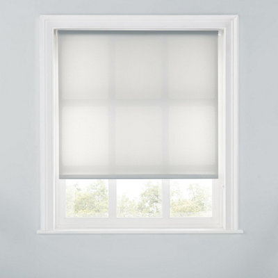 A.unique Home Premium Trimmable Daylight Roller Window Blind - Light Filtering Fabric - 6Ft - Grey - 180Cm (W) X 170Cm (L) - image 1