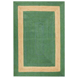 Beliani Rug Karakuyu Green 160 X 230 Cm Jute - thumbnail 4