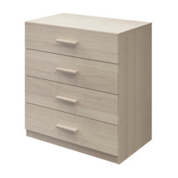 GoodHome Atomia All In One Matt Brown Oak Effect 4 Drawer Deep Chest (H)804mm (W)750mm (D)466mm