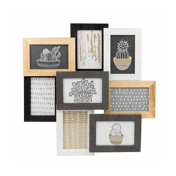 Nielsen Accent 3D Collage Frame For 8 Photos 10X15 Cm, Wood Frame - thumbnail 1