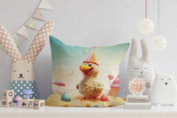 Warren Reed Designer Fish On A Beach Holiday Cushions 45Cm X 45Cm - thumbnail 2