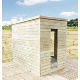 Marlborough - 8 X 8 Corner Pressure Treated T&g Pent Summerhouse + Safety Toughened Glass + Euro Lock + Key (8' X 8' / 8Ft X 8Ft) - thumbnail 3