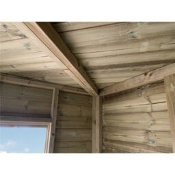 Marlborough - 8 X 8 Corner Pressure Treated T&g Pent Summerhouse + Safety Toughened Glass + Euro Lock + Key (8' X 8' / 8Ft X 8Ft) - thumbnail 7