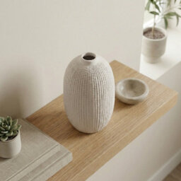 Garden Greatness Scandi Doti Blanc Vase Modern Botanical - thumbnail 2