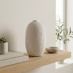 Garden Greatness Scandi Doti Blanc Vase Modern Botanical