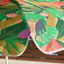 Ohs Bright Palm Parasol Umbrella Garden Outdoor Canopy Sun Shade - thumbnail 2