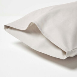 Homescapes Grey Cotton Kids Pillowcases 40 X 60 Cm 200 Thread Count, 2 Pack - thumbnail 2