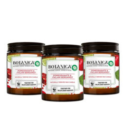 Airwick Botanica Pomegranate & Italian Bergamot Wax Candles 3 X 120G - thumbnail 1