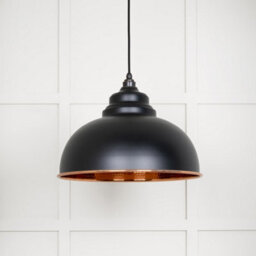 From the Anvil Hammered Copper Harborne Pendant In Elan Black - thumbnail 2