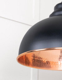 From the Anvil Hammered Copper Harborne Pendant In Elan Black - thumbnail 6