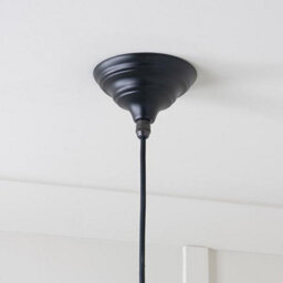 From the Anvil Hammered Copper Harborne Pendant In Elan Black - thumbnail 7