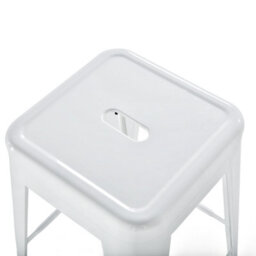 Beliani Set Of 2 Bar Stools Cabrillo Metal White - thumbnail 7