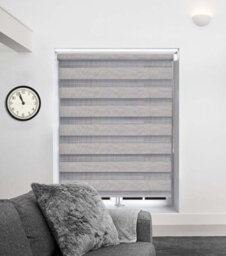 Lister Cartwright Day And Night/zebra Blinds, Premium Quality Double Roller, Vision Blinds(Dark Grey, 90 X 165 Cm) - thumbnail 2