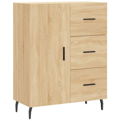 Berkfield Classic Sideboard Sonoma Oak 69.5X34X90 Cm Engineered Wood - image 1