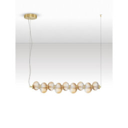 Luminosa Lighting Luminosa Leda Bar Pendant Ceiling Light Amber, Glossy Light Gold Triac Dimmable Led 30W 1800Lm 3000K - thumbnail 3