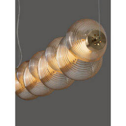 Luminosa Lighting Luminosa Leda Bar Pendant Ceiling Light Amber, Glossy Light Gold Triac Dimmable Led 30W 1800Lm 3000K - thumbnail 5