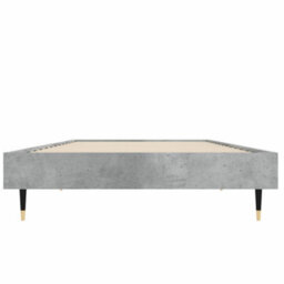 Berkfield Bed Frame Concrete Grey 75X190 Cm 2Ft6 Small Single Engineered Wood - thumbnail 6