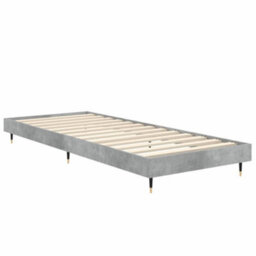 Berkfield Bed Frame Concrete Grey 75X190 Cm 2Ft6 Small Single Engineered Wood - thumbnail 5