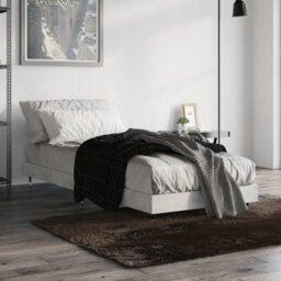 Berkfield Bed Frame Concrete Grey 75X190 Cm 2Ft6 Small Single Engineered Wood