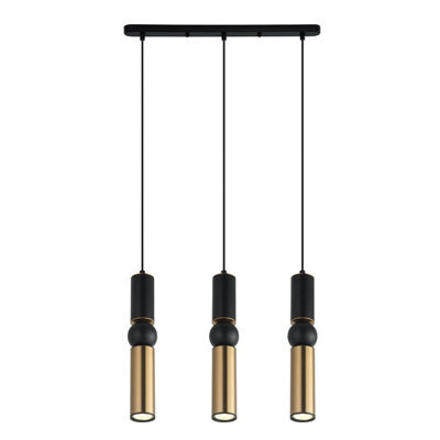 Luminosa Lighting Luminosa Isidora Modern 3 Light Bar Pendant Ceiling Light, Gu10 - image 1