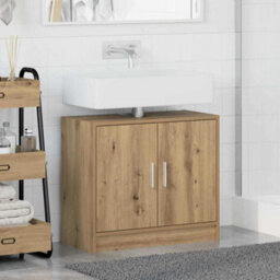 Walplus Sink Cabinet Artisan Oak 63 X 29 X 55 Cm Engineered Wood - thumbnail 4