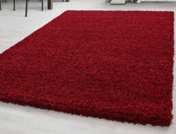 Prime Plus Thick 5Cm Pile Soft Shaggy Rugs Modern Area Rugs Bedroom Hall Rugs (Red, 60Cm X 110Cm) - thumbnail 4