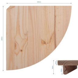 Woodeedoo Wooden Corner Shelf Set Of 3 Floating Rustic Wall Display Units Natural Pine Storage Ledges For Home Decor Organisation - thumbnail 8