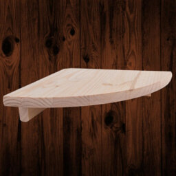Woodeedoo Wooden Corner Shelf Set Of 3 Floating Rustic Wall Display Units Natural Pine Storage Ledges For Home Decor Organisation - thumbnail 3