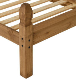 Seconique Corona 3Ft Single Bed Low Foot End In Distressed Waxed Pine - thumbnail 6