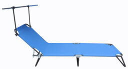 Vcm Sun Lounger Deckchair Garden Couch - thumbnail 2