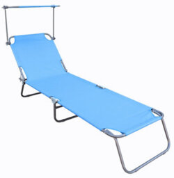 Vcm Sun Lounger Deckchair Garden Couch - thumbnail 1