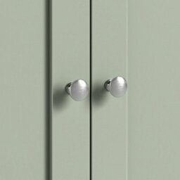Farro Sage Mini Cupboard With Washed Oak Top - Fully Assembled - By Roseland Furniture - thumbnail 8