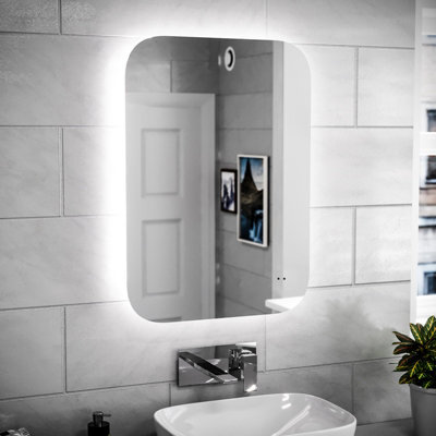Nes Home Motion Sensor Bathroom Led Mirror Shaver Socket Demister 500 X 700mm - image 1