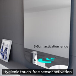 Nes Home Motion Sensor Bathroom Led Mirror Shaver Socket Demister 500 X 700mm - thumbnail 4
