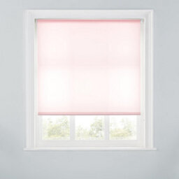 A.unique Home Premium Trimmable Daylight Roller Window Blind - Light Filtering Fabric - 3Ft - Pink - 90Cm (W) X 170Cm (L)