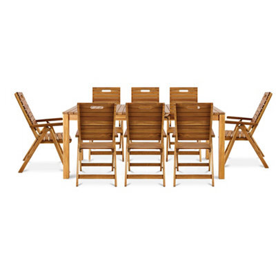 Blooma Denia Wooden 8 Seater Dining Set