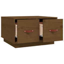 Berkfield Coffee Table Honey Brown 60X53X35 Cm Solid Wood Pine - thumbnail 7